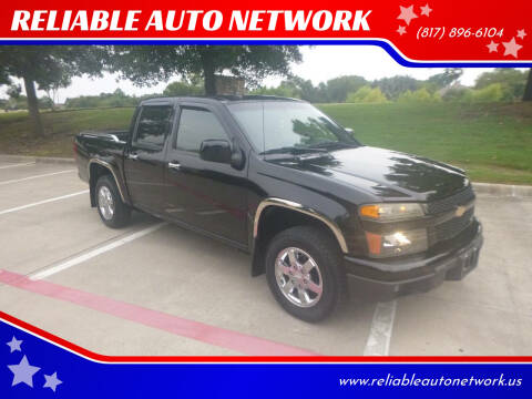 2011 Chevrolet Colorado for sale at RELIABLE AUTO NETWORK in Arlington TX