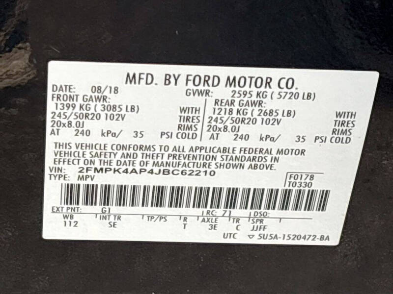 2018 Ford Edge Sport