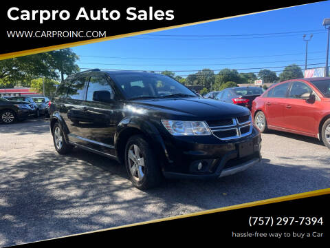 2012 Dodge Journey for sale at Carpro Auto Sales in Chesapeake VA