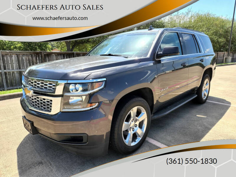 2016 Chevrolet Tahoe for sale at Schaefers Auto Sales in Victoria TX