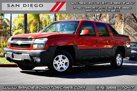 2002 Chevrolet Avalanche for sale at San Diego Motor Cars LLC in Spring Valley CA