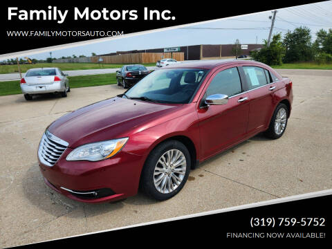 2012 Chrysler 200 for sale at Family Motors Inc. in Burlington IA