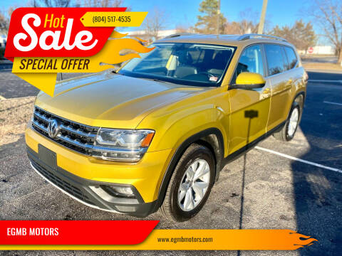 2018 Volkswagen Atlas for sale at EGMB MOTORS in Midlothian VA