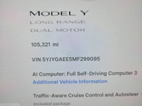 2021 Tesla Model Y Long Range