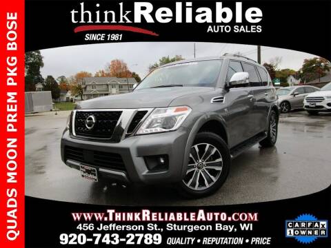 2020 Nissan Armada for sale at RELIABLE AUTOMOBILE SALES, INC in Sturgeon Bay WI