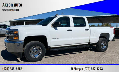 2018 Chevrolet Silverado 2500HD for sale at Akron Auto in Akron CO