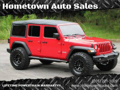 2018 Jeep Wrangler Unlimited for sale at Hometown Auto Sales - SUVS in Jasper AL