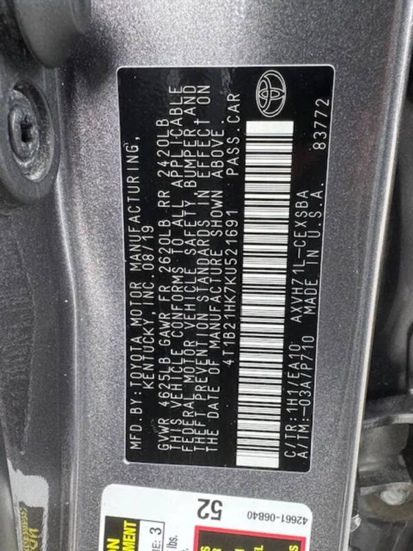 2019 Toyota Camry Hybrid