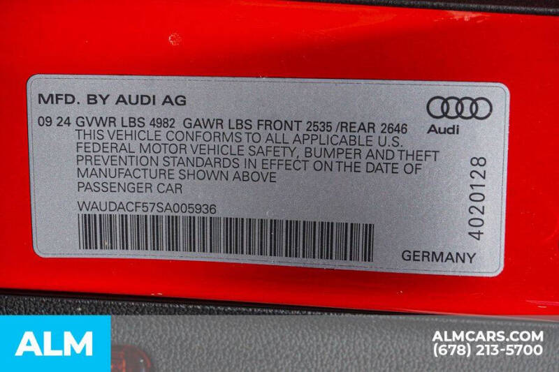 2025 Audi A5 Sportback quattro S line Premium 45 TFSI