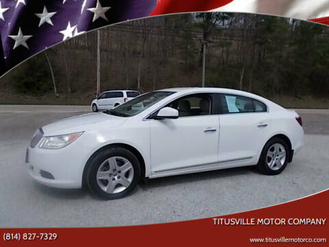 2011 Buick LaCrosse for sale at Titusville Motor Company in Titusville PA