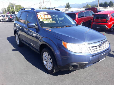 2012 Subaru Forester for sale at Low Auto Sales in Sedro Woolley WA