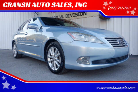 2011 Lexus ES 350 for sale at CRANSH AUTO SALES, INC in Arlington TX