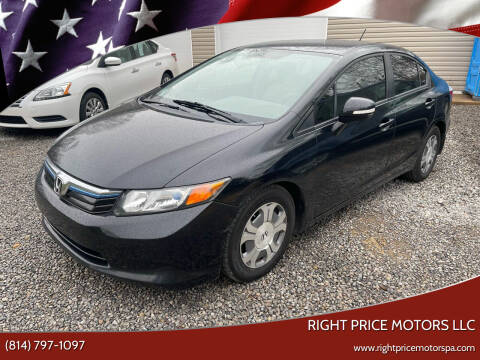 2012 Honda Civic for sale at Right Price Motors LLC in Cranberry PA