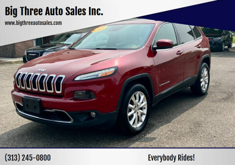 2016 Jeep Cherokee for sale at Big Three Auto Sales Inc. in Detroit MI