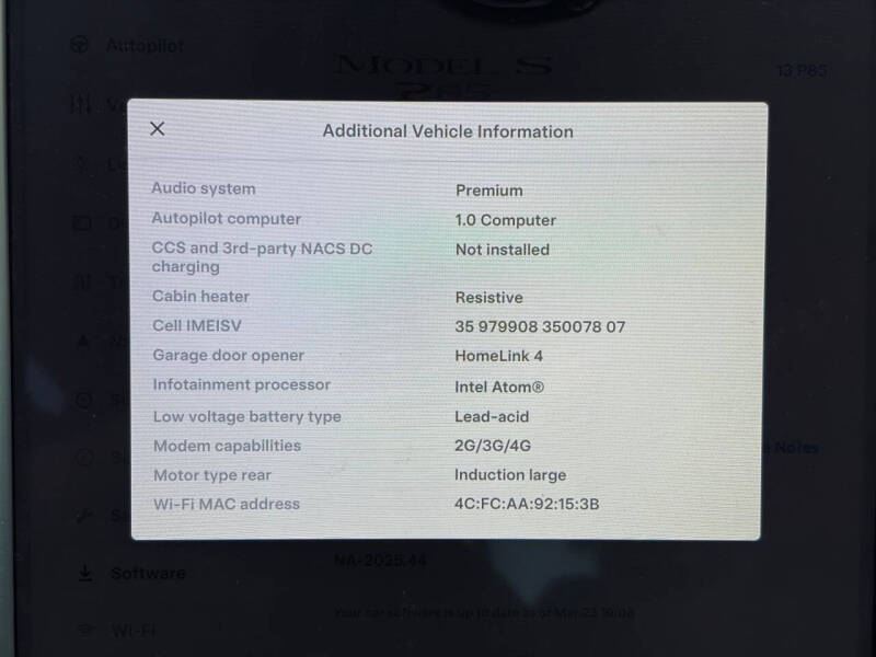 2014 Tesla Model S P85