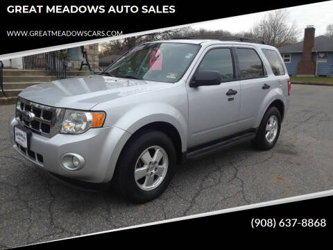 2012 Ford Escape for sale at GREAT MEADOWS AUTO SALES in Great Meadows NJ