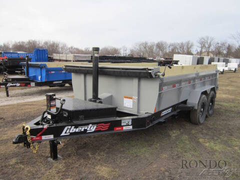 2025 Liberty Trailers Dump LD14K83X14B8TSFT-GREY/2TO for sale at Rondo Truck & Trailer in Sycamore IL