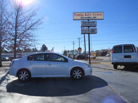 2012 Nissan Sentra for sale at FAMILY AUTO CENTER in Greenville NC