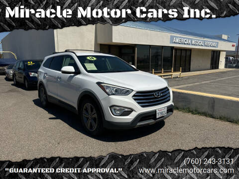 2014 Hyundai Santa Fe for sale at Miracle Motor Cars Inc. in Victorville CA