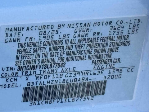 2025 Nissan Versa SR