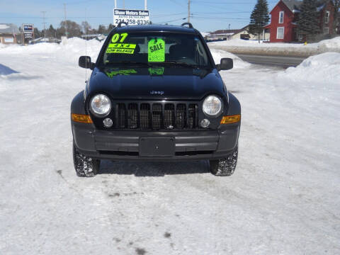 2007 Jeep Liberty for sale at Shaw Motor Sales in Kalkaska MI