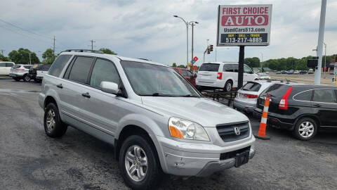 2005 Honda Pilot for sale at FIRST CHOICE AUTO Inc in Middletown OH