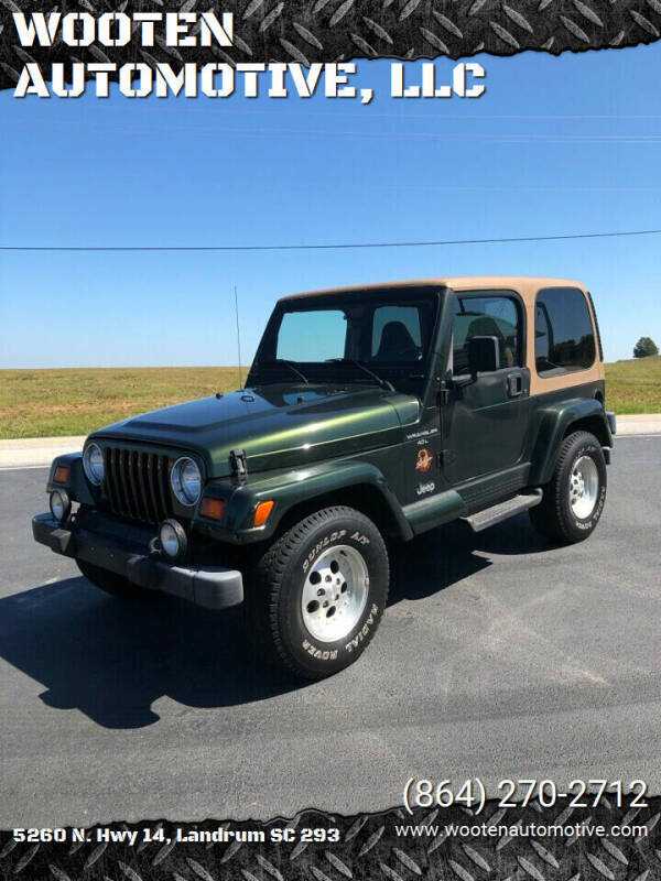 1998 Jeep Wrangler for sale at WOOTEN AUTOMOTIVE, LLC in Landrum SC