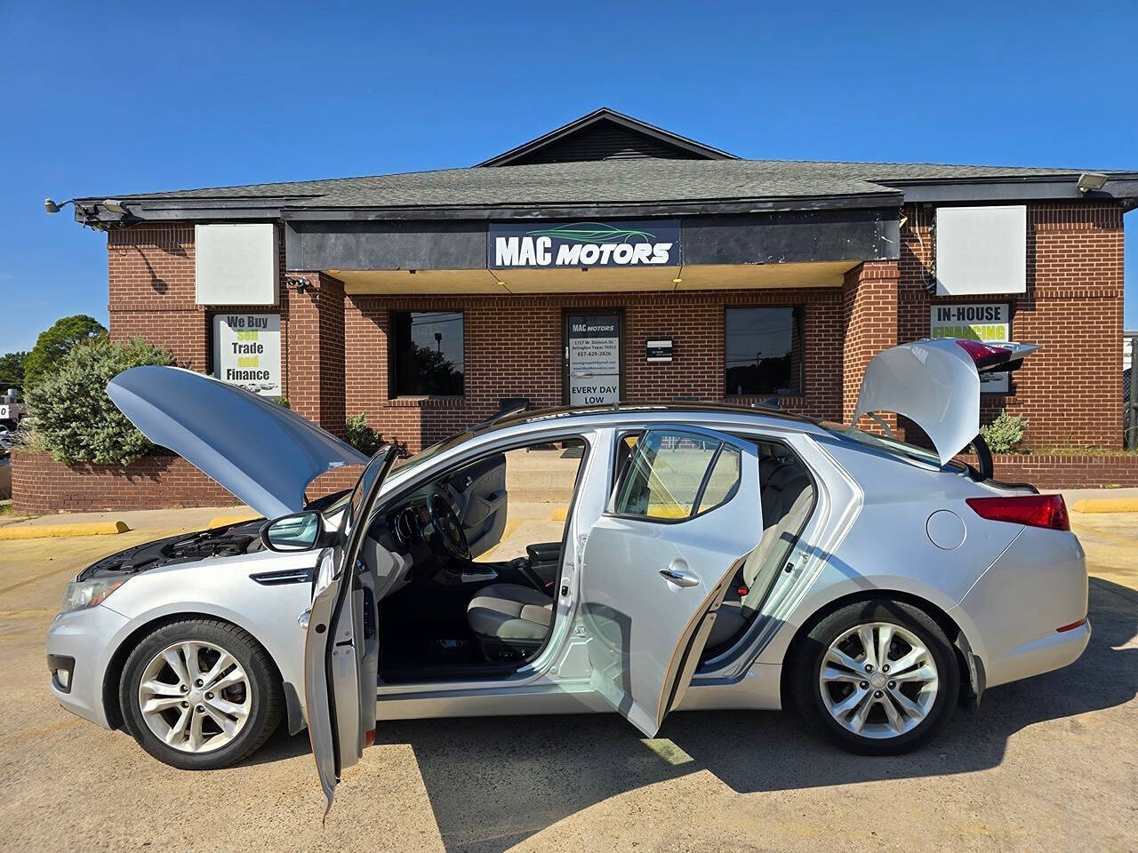 2013 Kia Optima for sale at Mac Motors in Arlington, TX