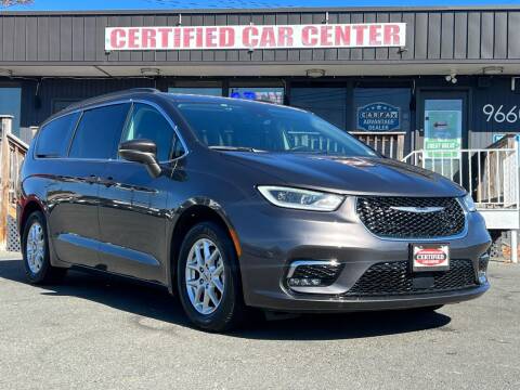 2022 Chrysler Pacifica for sale at CERTIFIED CAR CENTER in Fairfax VA