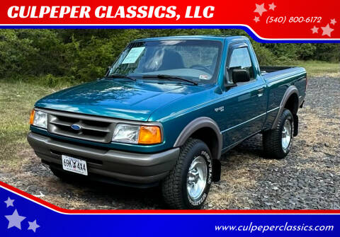 Ford Ranger For Sale In Culpeper, VA - CULPEPER CLASSICS, LLC