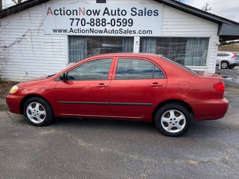 2007 Toyota Corolla for sale at ACTION NOW AUTO SALES in Cumming GA