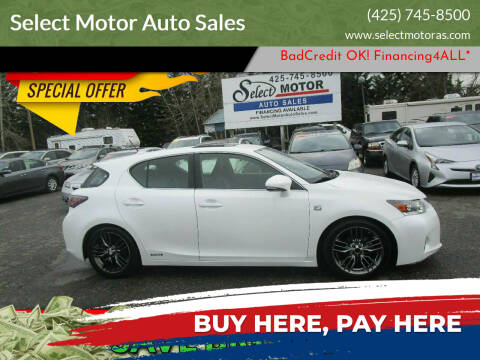 2012 Lexus CT 200h for sale at Select Motor Auto Sales in Lynnwood WA