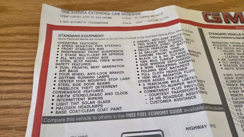 1998 GMC Sierra 1500