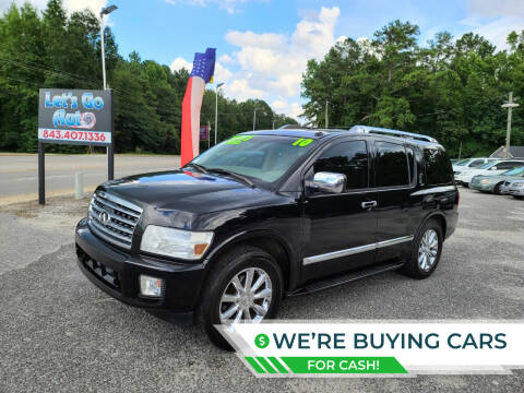 2010 Infiniti QX56 for sale at Let's Go Auto in Florence SC
