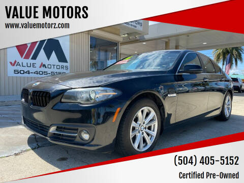 2016 BMW 5 Series for sale at VALUE MOTORS in Kenner LA