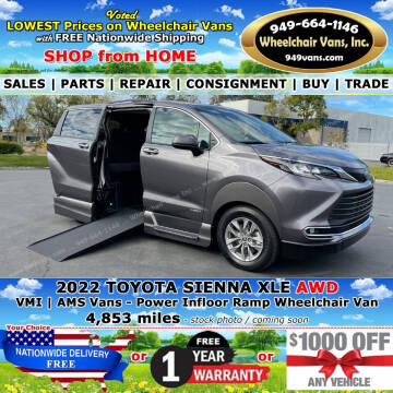 2022 Toyota Sienna for sale at Wheelchair Vans Inc in Laguna Hills CA