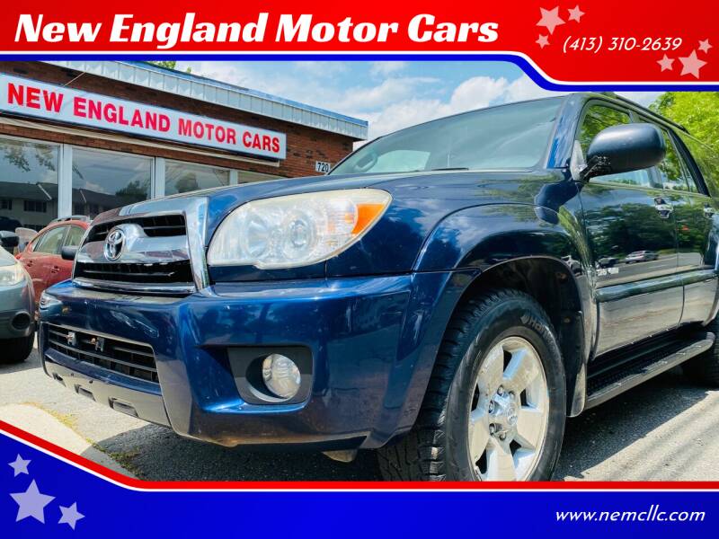 2007 Toyota 4Runner for sale at New England Motor Cars in Springfield MA