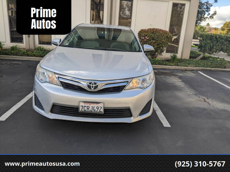 2013 Toyota Camry for sale at Prime Autos in Lafayette CA