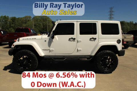 2014 Jeep Wrangler Unlimited for sale at Billy Ray Taylor Auto Sales in Cullman AL