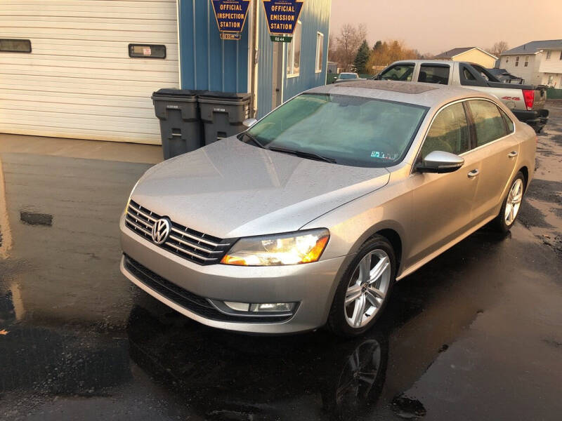 2012 Volkswagen Passat for sale at T & G Auto Sales in Swoyersville PA