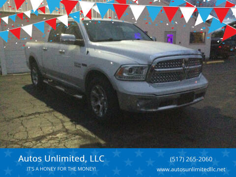 2015 RAM 1500 for sale at Autos Unlimited, LLC in Adrian MI