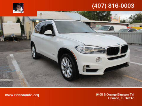 2016 BMW X5 for sale at Ride On Auto in Orlando FL
