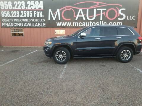 2015 Jeep Grand Cherokee for sale at MC Autos LLC in Pharr TX