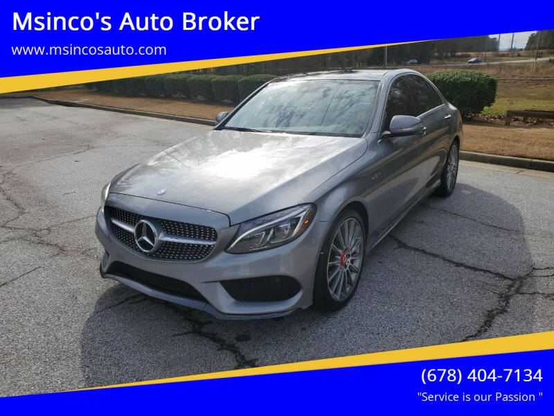 2015 Mercedes-Benz C-Class for sale at Msinco's Auto Broker in Snellville GA