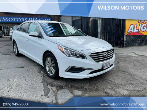2017 Hyundai Sonata for sale at WILSON MOTORS in Stockton CA