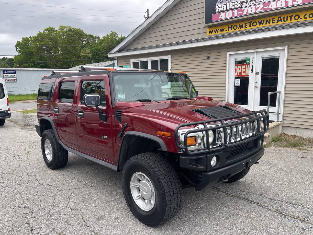 Red 2003 HUMMER H2 Base 4dr 4WD SUV 1