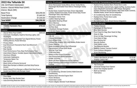 2022 Kia Telluride SX