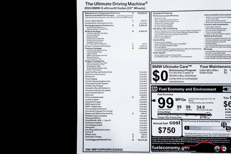 2024 BMW i5 eDrive40