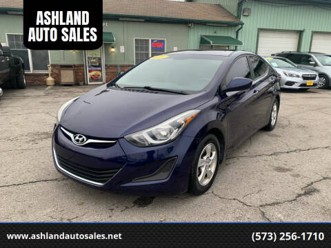 2014 Hyundai Elantra for sale at ASHLAND AUTO SALES in Columbia MO