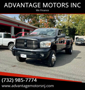 2007 Dodge Ram 3500 for sale at ADVANTAGE MOTORS INC in Edison NJ